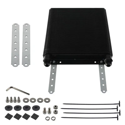 Universeller 96 Platten Getriebeölkühler mit AN12 Anschlüssen für VW T2 Bay Baja - Image 1 of 4