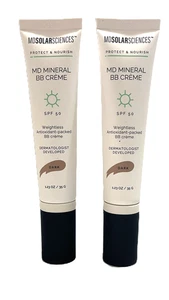 2 X MD Solar Sciences MD MINERAL BB CRÈME SPF 50 OSCURO 1,23 oz EXP: 04/25 - Imagen 1 de 6