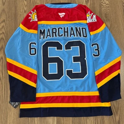 Camiseta deportiva cosida retro inversa Brad Marchand de los Florida Panthers #63 2023 (54) Foto 1 de 4