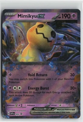 Pokemon Mimikyu ex - 004 SV: Scarlet & Violet Promo Cards Promo card - Image 1 of 2