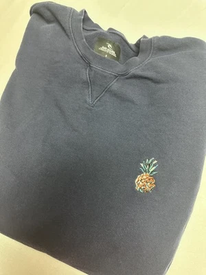 Rip Curl Sweater Mens Small Crew Neck Pineapple Embroidered Hawaii Navy   #219 - Image 1 of 4