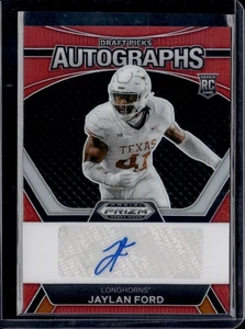 2024 Panini Prizm Draft Picks Jaylan Ford Draft Picks Red 198/199 Auto - Bild 1 von 2