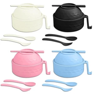Microwave Ramen Bowl,6-Piece Set Ramen Bowl Set,Ramen Noodle Cooker with Lid ... - Picture 1 of 7