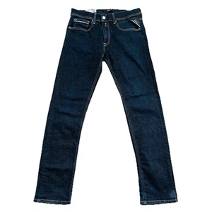 Jeans Uomo Replay MA972 GROVER Elasticizzato Dritto Blu W32 L30 - Foto 1 di 8