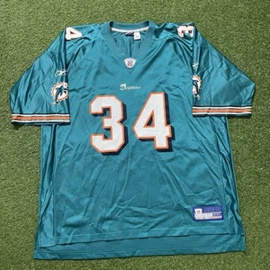 Reebok Miami Dolphins #34 Ricky Williams Green Football Jersey Size 2XL XXL - Picture 1 of 8