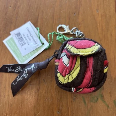 Vera Bradley Charming Mini Backpack Key Chain Clip Bag Charm Puccini - Image 1 of 4
