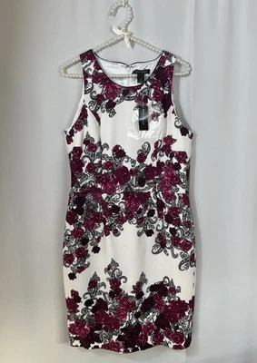 White House Black Market Women Sz 12 Women’s Sheath Dress Career Business Office - Image 1 of 4