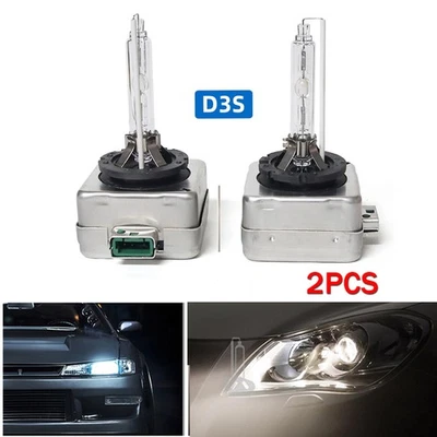 2pcs D3S HID Xenon Car Headlight Light Lamp Bulb 35W 6000K DC12V 42403WX 5001893 - Image 1 of 4