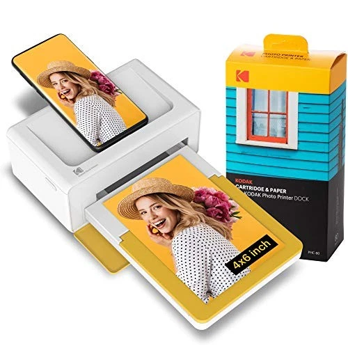 KODAK Dock Plus 4PASS Instant Photo Printer (10 x 15 cm) + Initial 10 Sheets + - Image 1 of 4