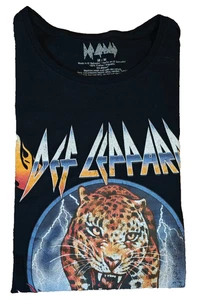 Def Leppard Youth/Teen Black Short Sleeve Pullover T-Shirt Size M - Picture 1 of 4