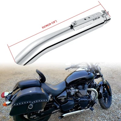 For Triumph Speedmaster Motorcycle Exhaust Muffler Pipe 1.5"-2" Inlet Slip-On - Image 1 of 4