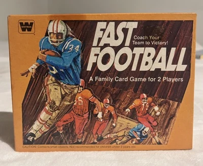 Vintage 1977 Whitman Fast Football Family Card Game 2 Players - Image 1 of 4
