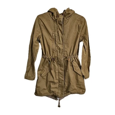 Madewell Jacket Womens Small Brown Lightweight Fishtail Anorak Utility Hooded - Image 1 of 4