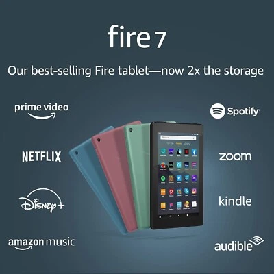 Amazon Fire 7" Tablet w/Alexa, 16GB, Color: Sage, New & Sealed - Image 1 of 4