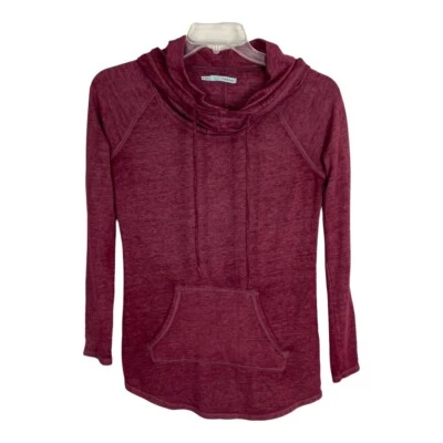 Camisa Maurices Mujer Talla XS Granate Sudadera con Capucha Pullover Bolsillos Corbata Norm Core Foto 1 de 4