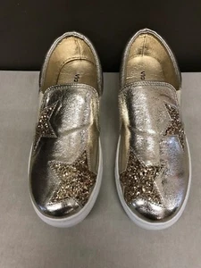 Sneaker Women Shoe Via Pinky Flat Sneaker London Style Color Gold Star - Picture 1 of 6