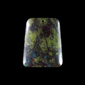 Cuenta colgante piedra de sangre africana 43x35x7 mm HE301139 - Imagen 1 de 8