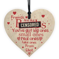 BEST FRIEND amicizia regali personalizzati Segno in Legno Cuore Compleanno Natale