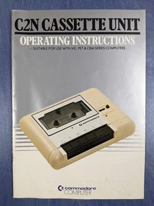 Ancien manuel d'utilisation à l'unité cassette Commodore 64 C2N 1982 UNIQUEMENT - Photo 1/5