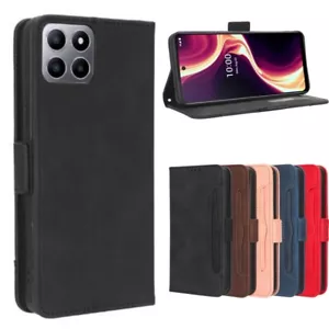 Slot Flip Leather Wallet Phone Case For Boost Mobile Celero 5G Plus /Bounce - Picture 1 of 19