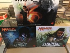 MTG FAT PACK LOT ZENDIKAR,ORIGIN,INNISTRAD ALL FACT SEALD