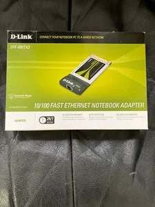 D-Link DFE-690TXD 10/100 Notebook Cardbus Adapter New Open Box Unused - Picture 1 of 3