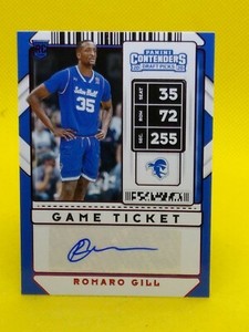 Romaro Gill 2020 Contenders Game Ticket ROOKIE AUTOGRAPH #104