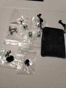 8 Rovtop Cufflinks and Studs Set for Tuxedo Shirts Business Wedding - Picture 1 of 6