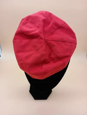 Vintage Ladies Hat Red Small Round Lined - Image 1 of 4