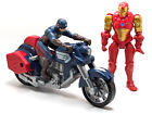 2013 Captain America The Winter Soldier Shield Strike with Motorcycle & Iron Man