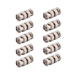 10-Pack BNC Male to BNC Male Connector Adapter for CCTV CATV Vedio Camera - Picture 1 of 4