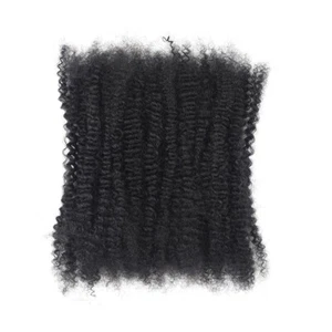 16 Zoll Afro versautes lockiges Echthaar Großpackung für permanente Micro Locs/Twists/Brai... - Bild 1 von 7