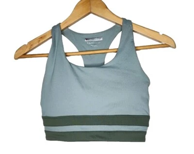 Sujetador deportivo Forever 21 verde salvia espalda cruzada talla XS nuevo sin etiquetas Foto 1 de 4