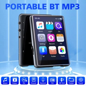 0-128GB Bluetooth HiFi MP3 Player MP4 FM Radio Audio Recorder Music 2.4 inch UK - Picture 1 of 23
