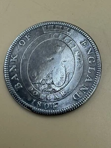 Dollaro della Banca d'Inghilterra 1804 - Moneta Argento Britannica Giorgio III - Foto 1 di 9