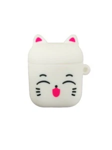 Cute Kitty White Airpod Cover Case Gen - Picture 1 of 2