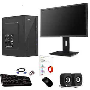 Pc Assemblato i7 Ram 16Gb SSD 512 Monitor 24" Win 11 Wi-Fi Office Computer Nuovo - Imagen 1 de 10