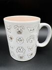Tasse en céramique 16 onces tasse à café à thé Fringe Studio Pet Shop DOODLE DOG BLUSH 399078