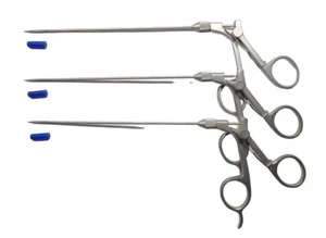 Laparoscopic Fascial Port Closure Hernia Repair Forceps Instrument Set 2.5mm 3Pc - Picture 1 of 6