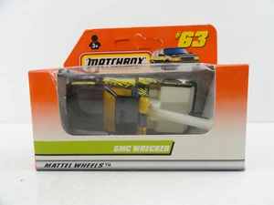 1998 Matchbox #63 GMC Wrecker (Black)  in Box - Picture 1 of 7