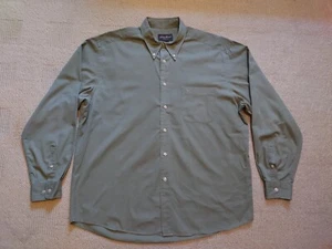 Eddie Bauer Light Matte Green Casual Button Down Long Sleeve Shirt - Men's Large - Picture 1 of 10