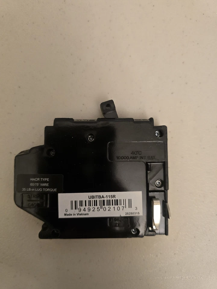 Challenger Plug in Circuit Breaker Ubitba115r