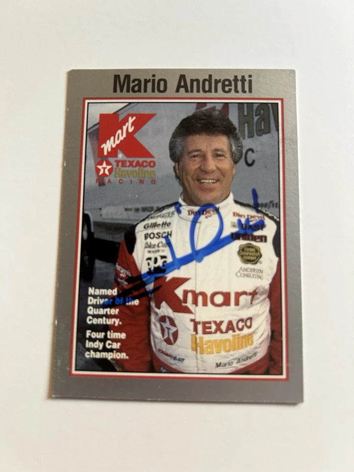 Mario Andretti Signed 1993 Kmart Card # 6 - Image 1 of 1