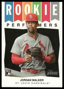 2023 Topps Heritage High Number - Rookie Performers Jordan Walker #RP-6 (RC) - Picture 1 of 2