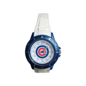 Vintage Chicago Cubs Watch Mens / Womens MLB Blue White Rotating Bezel New cond - Picture 1 of 10