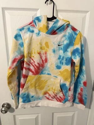 Sudadera con capucha Nike Sportswear Club Big Kids Tie Dye juvenil talla grande Foto 1 de 4