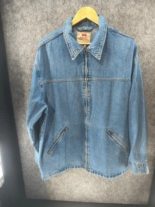 Levi's Full Zip Collared Light Wash Blue Jeansjacke Unisex Größe M - Bild 1 von 6