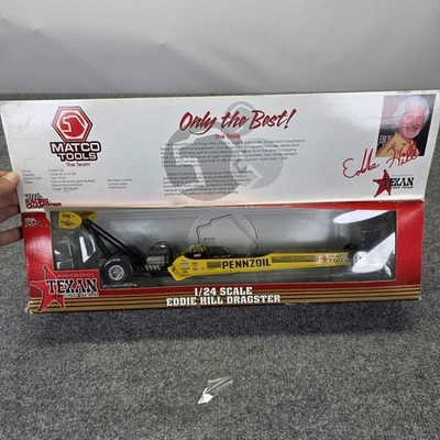 Eddie Hill 1998 Pennzoil AUTOGRAPHED Top Fuel Dragster 1/24 Diecast Matco Tools - Image 1 of 4