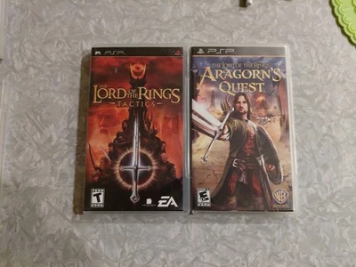 O Senhor dos Anéis Tactics And Aragorns Quest Cib Psp Lote De 2 - Imagem 1 de 4