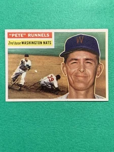 1956 Topps #234 "Pete" Runnels, espalda gris, Washington Nationals, en muy buena condición - Imagen 1 de 2